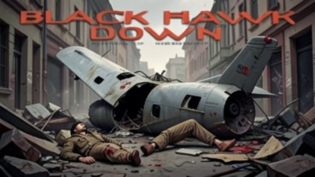 The Second Crash from "Black Hawk Down". A Crippled Aircraft Failed Flight Home After an RPG damaged Super 64, Michael Durant tried to return to base.