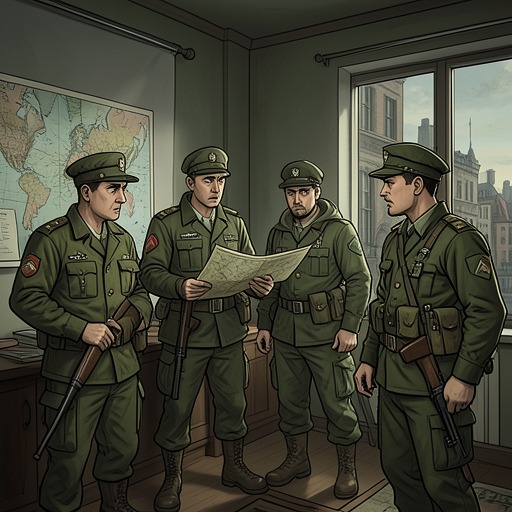 Rules of Engagement Collapse from "Black Hawk Down". This flow follows the strain placed on rules for distinguishing armed attackers from civilians.
