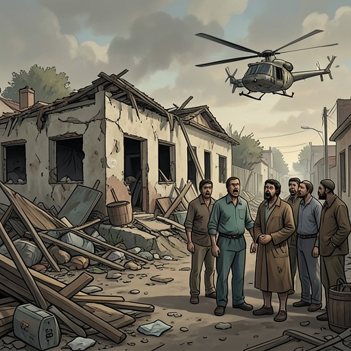 The Cost Beyond the Soldiers from "Black Hawk Down". This flow follows the effects of the battle on Somali civilians, medical workers, homes, and burial practices.