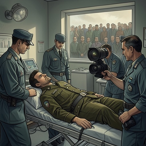 被俘者成为公共象征,《黑鹰坠落》中的场景。本脉络追溯迈克·杜兰特被俘如何使一名受伤飞行员成为媒体、外交和政策关注的焦点。