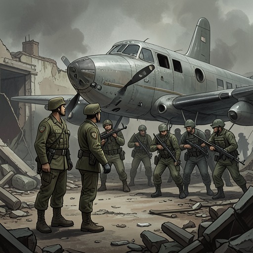 Shughart and Gordon’s Last Stand from "Black Hawk Down". This flow follows two commandos as they volunteer to defend Durant’s crash site and are killed protecting its survivors.