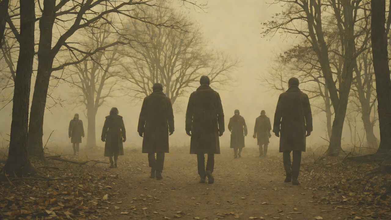 Pneumonia from "The Long Walk". Pneumonia Illness Scramm develops fever, coughing, and confusion while continuing to walk.