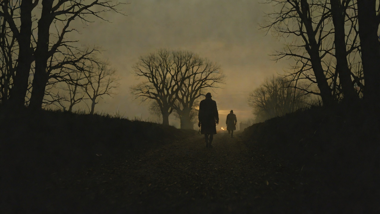 Dark Figure from "The Long Walk". Dark Figure Beckoning Ray sees a dark figure ahead and believes he recognizes one of the dead Walkers. The figure calls him toward another stretch of road.