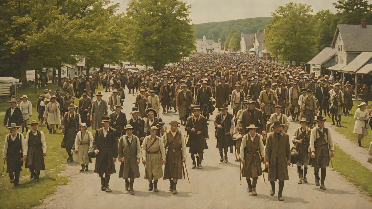 Regional Pilgrimage from "The Long Walk". Regional Pilgrimage Movement Communities line roads from Caribou through Oldtown, Augusta, Lewiston, and Freeport.