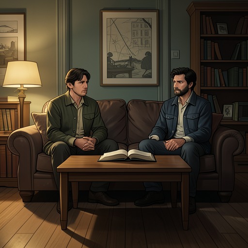 David and Magnus Learn to Grieve from "Handling the Undead". This flow traces a father and son learning to face Eva’s condition while ordinary care becomes their means of remaining connected.