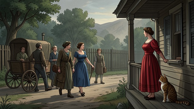 A New Definition of Home from "The Staircase". A New Definition of Home Leaving by Choice When Lizzy departs for Texas, she is accompanied by Elena, Ben, Cleo, and people who have helped her.