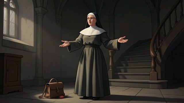 The Staircase as Penance from "The Staircase". The Staircase as Penance A Benefactor’s Hope Violate believes the chapel staircase will allow Robert to rest in peace and be forgiven for killing his father.