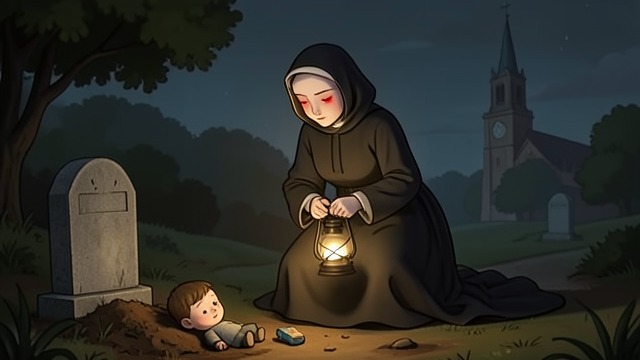 A Mother at the Grave from "The Staircase". A Mother at the Grave Keeping Watch Lizzy finds Violate Lacey kneeling by Robert’s grave after spending the night in the cemetery.
