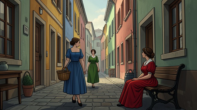 A City of Contrasts from "The Staircase". A City of Contrasts Disappointment and Difference Lizzy arrives expecting Santa Fe to fulfill plans she made with Mama, but finds low adobe houses, animals in…