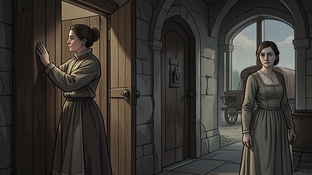 The Night of Abandonment from "The Staircase". The Night of Abandonment A Fear Confirmed Lizzy has already sensed that her father may not take her onward.