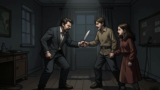 The Threat Enters the House from "The Staircase". The Threat Enters the House A Direct Attack Ramon Baca enters the girls’ room, searching for the baby.