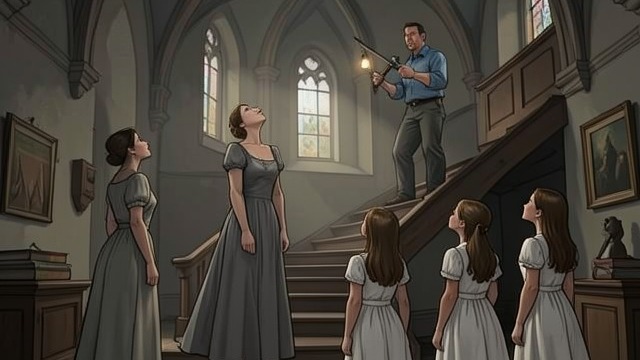 The Staircase and Human Work from "The Staircase". The Staircase and Human Work Prayer Meets a Practical Answer The girls pray for Saint Joseph while José works on a staircase, and later they treat its…