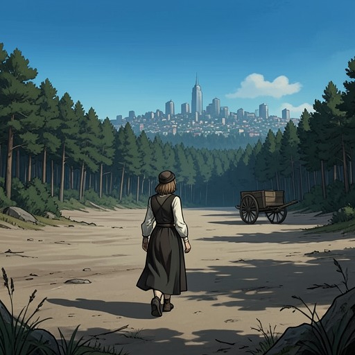 Home, Exile, and the Frontier from "The Staircase". The landscapes of Missouri, the trail, and Santa Fe reshape Lizzy’s idea of home and belonging.