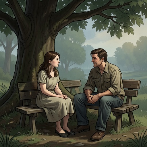 José and Lizzy’s Quiet Counsel from "The Staircase". The carpenter’s brief friendship helps Lizzy reconsider her father, belief, and the possibility of taking responsibility for Elena.