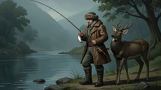 The Trapper’s Lessons from "Limonov". Attention to the World Learning practical knowledge Zolotarev taught Limonov how to fish, prepare food, and recognize the natural environment.