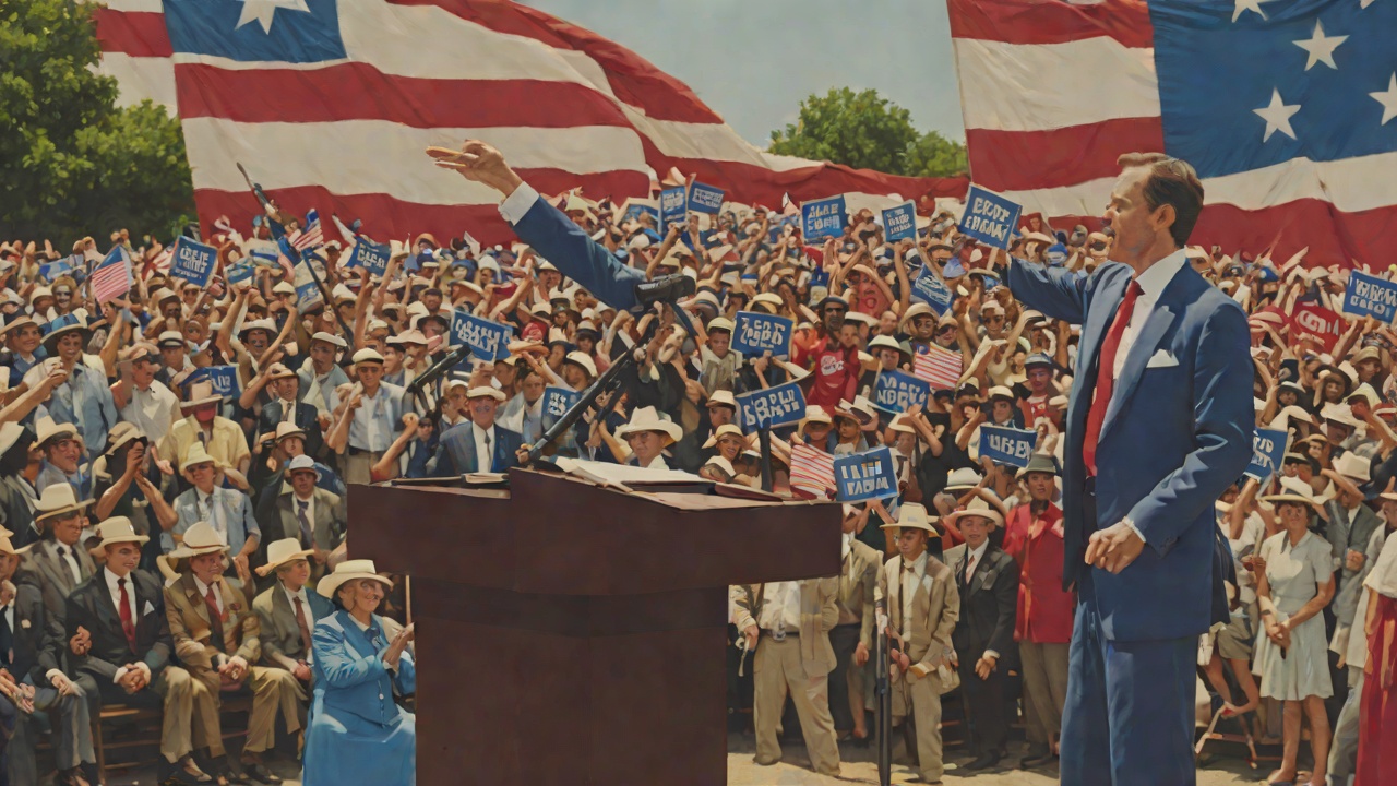A Broader Political Future from "Red, White & Royal Blue". History Without Hurry Public Leadership Alexander addresses the Austin crowd when the campaign fears defeat.