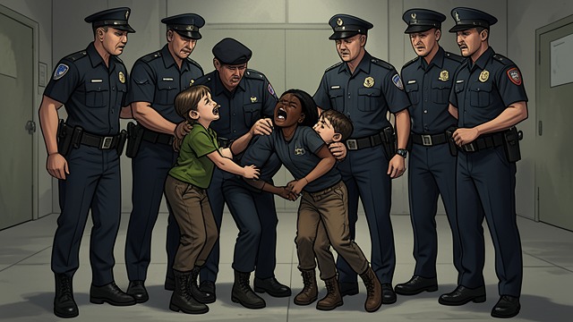 The Arresting Force from "The Color Purple". The Arresting Force Unequal Violence Police arrive armed and use force against Sofia and the children.