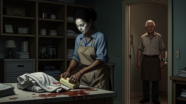 Prison Laundry from "The Color Purple". Prison Laundry Punishment by Work Sofia is assigned to wash prison clothes for long hours. She describes rotten food, vermin, and punishments for complaints.