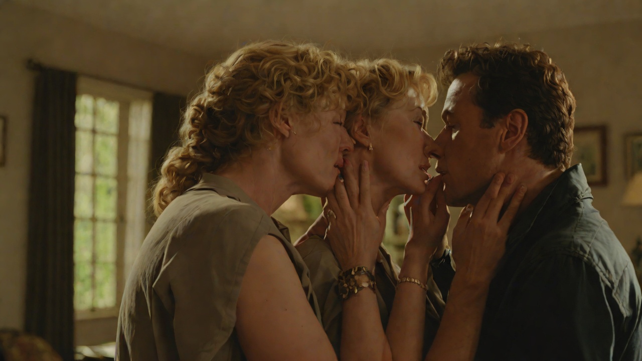 The Farewell Kiss from "The Running Man". Leaving Home A Brief Embrace Sheila asks Ben for a kiss before he goes. The domestic gesture briefly interrupts the brutal argument about money.