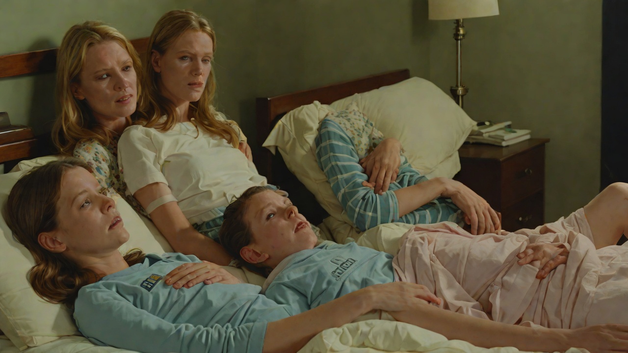 Two Sick Girls from "The Running Man". Cathy and Cassie Different Diagnoses Catherine Sarah Richards has influenza while Cassie suffers from Lung cancer.
