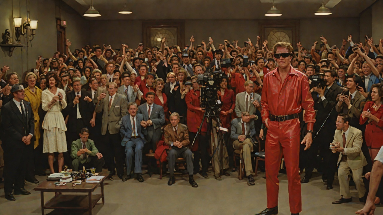 The Broadcast Villain from "The Running Man". A Nation Receives Its Enemy Ritual Condemnation Bobby Thompson frames Ben as a wolf among ordinary people. The audience answers with synchronized hatred.