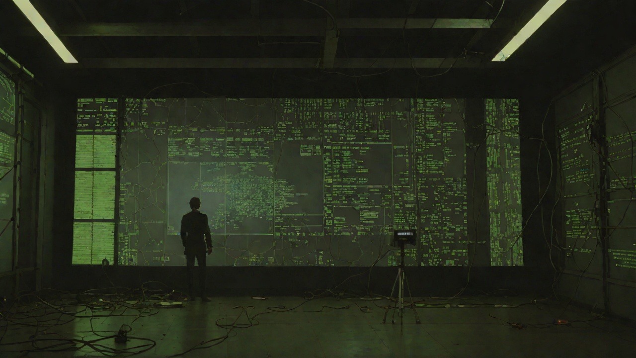 The Screen Goes Dark from "The Running Man". Television Cannot Contain Reality The Building Struck Ben’s plane enters the Network Games Building, collapsing the physical center of the broadcast system.