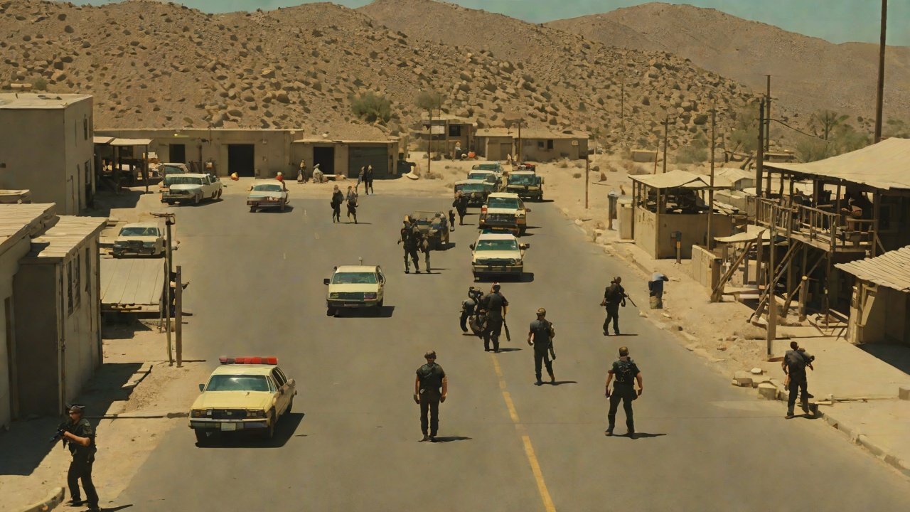 McCone’s Roadblock from "The Running Man". Guns at the Checkpoint A Failed Negotiation Amelia Williams announces that Ben holds her hostage, but the police fire anyway.