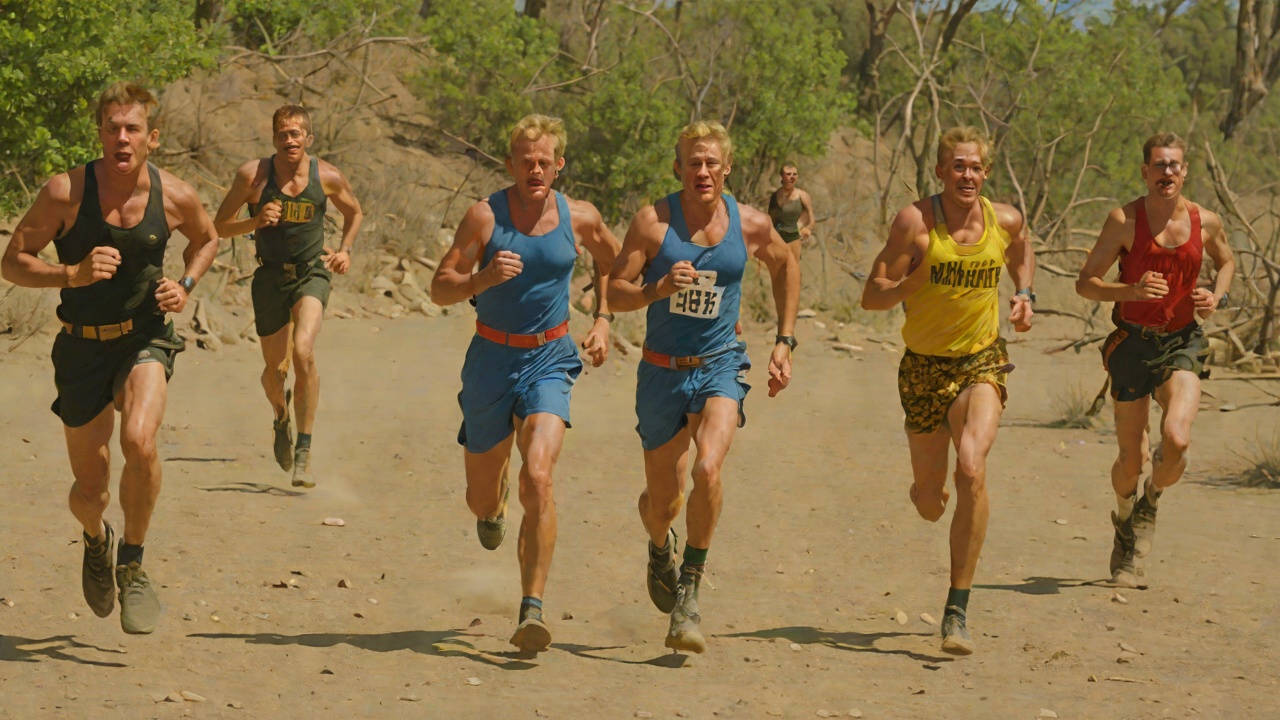 Parallel Contestants from "The Running Man". Two Men on Prime Time Simultaneous Hunts The Network runs Ben and Laughlin’s contests together because one contestant may die before the other becomes useful.