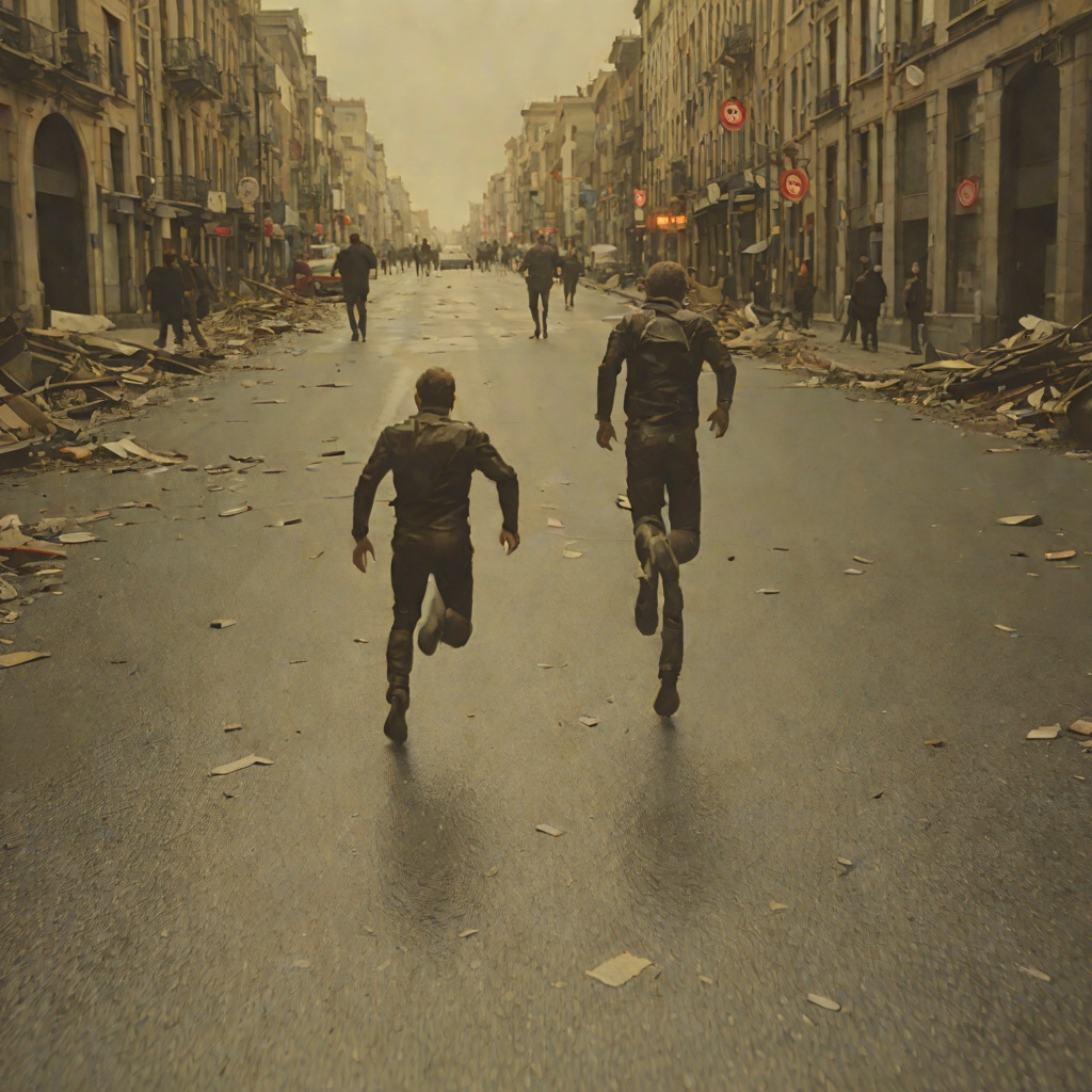 The End of the Running Man from "The Running Man". This flow traces the narrative’s final convergence as pursuit, grief, technology, and revolt become one irreversible act.