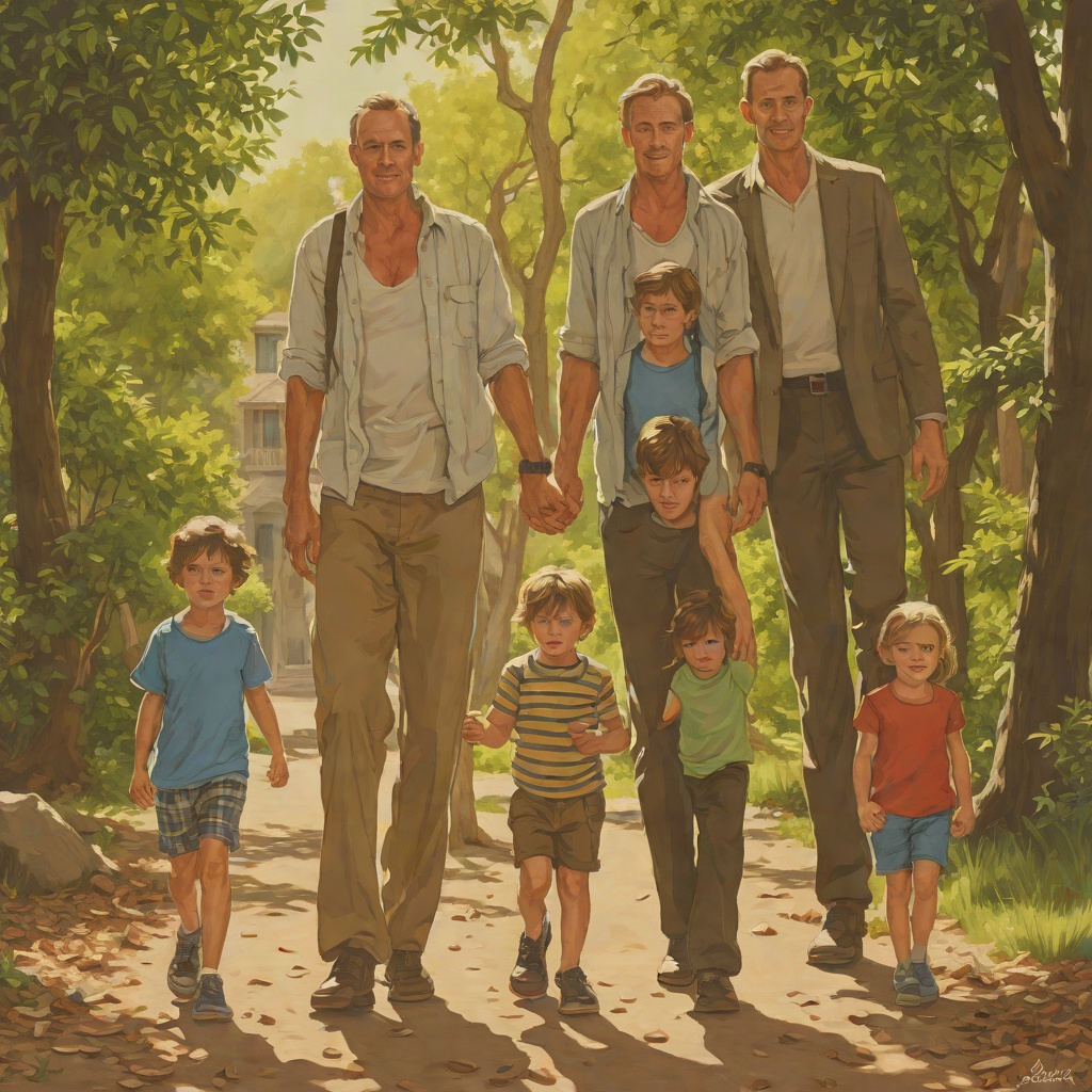Ben Richards and Family from "The Running Man". This flow follows Ben Richards’s changing understanding of fatherhood, marriage, and responsibility.