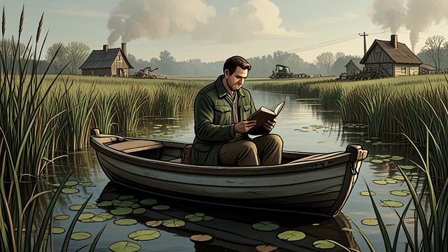 Reading Among the Reeds from "The Greatest Beer Run Ever: A Memoir of Friendship, Loyalty, and War". Reading Among the Reeds A Double Refuge John rows into an inlet and reads among the reeds and drowning leaves.