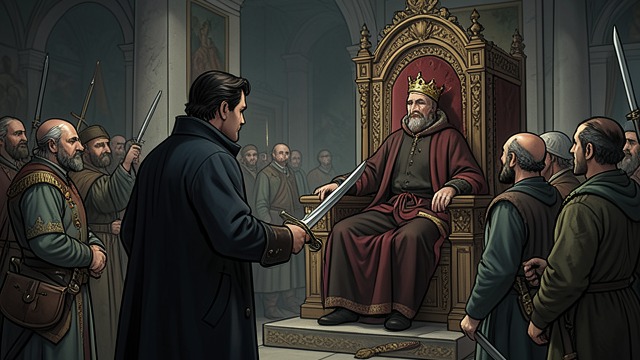 Duncan’s Assassination from "The Killer". Duncan’s Assassination Betrayal at Court Macbett joins Banco and Lady Duncan in a conspiracy and kills Duncan during a public healing ceremony.