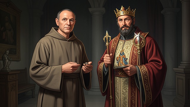 Crown and Blessing from "The Killer". Crown and Blessing Ritual Investiture A monk blesses Duncan’s crown and cloak, gives him the scepter, and confirms his sovereign power.