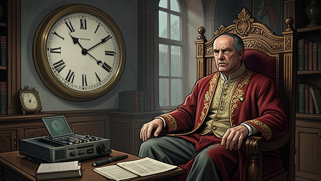 A Deadline Measured from "The Killer". A Deadline Measured Time Made Explicit The Doctor gives the King a limited interval, turning an abstract future into seconds passing in the room.