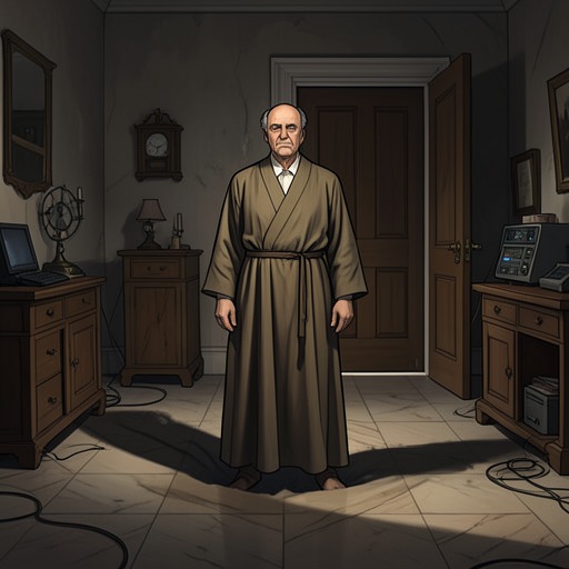 Berenger’s Prescribed Death from "The Killer". This flow traces Berenger the First from denial of his approaching death through bodily surrender to his disappearance from the world he once ruled.