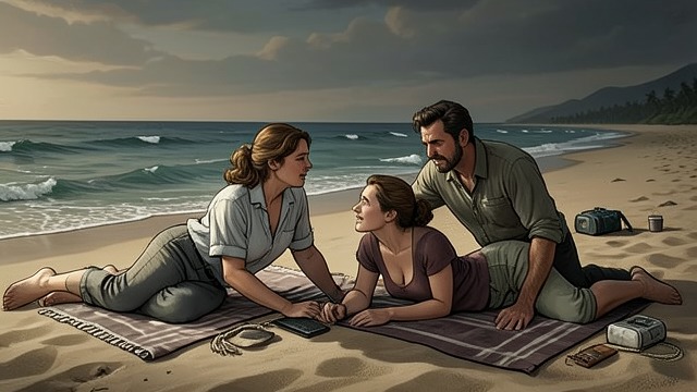 Brooke and Ken’s Attempt at Beach Sex from "44 Chapters About 4 Men". Brooke and Ken’s Attempt at Beach Sex is an anniversary episode in which an imagined seaside adventure collides with the practical discomforts of a real beach.