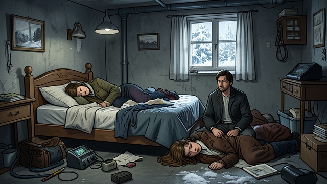Hans and Brooke’s Night in the Basement from "44 Chapters About 4 Men". Hans and Brooke’s Night in the Basement is a remembered sexual encounter that becomes the measure of intimacy against which Brooke judges her later marriage.