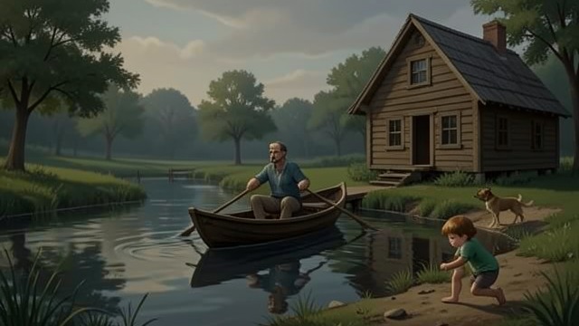 Buddy’s Home from "A Dog's Journey". A Familiar Landscape The Pond and Dock The Farm is the setting for Buddy’s life with Ethan, where he swims, plays, and learns the rhythms of a family home.