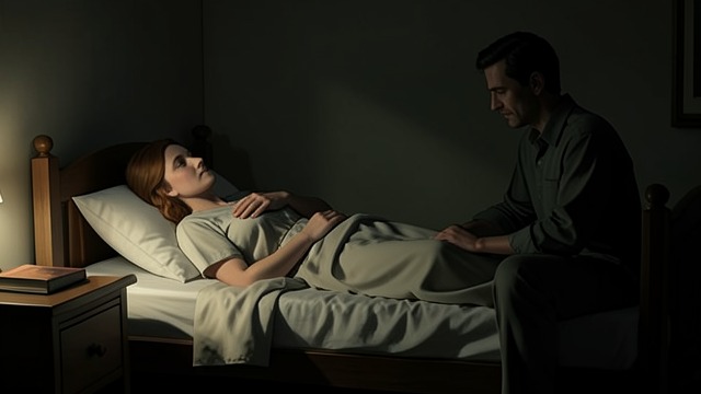 Goodbye at the Bedside from "A Dog's Journey". The Last Breath A Final Vigil Toby notices Gloria’s breathing change and wakes CJ, who holds her mother’s hand. Gloria dies while CJ is beside her.