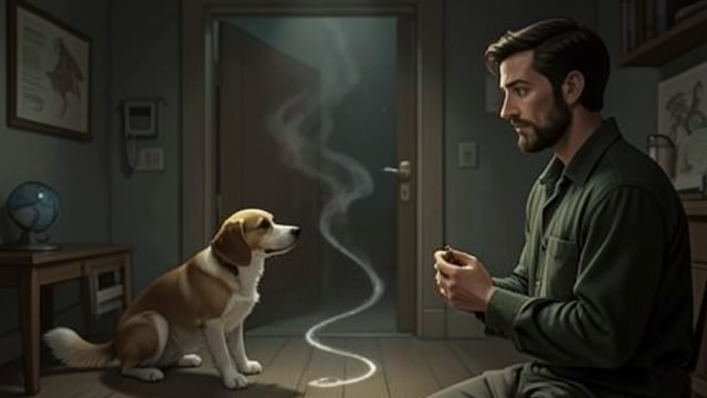 A Learned Response from "A Dog's Journey". Making Scent Visible Odor and Behavior Molly detects an unusual scent on people but needs to connect it with a signal.