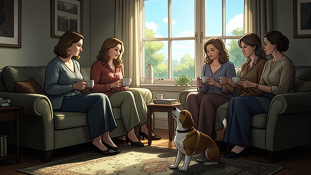 A Different Home from "A Dog's Journey". Belonging to Many No Single Owner Toby is raised among women who care for him together.
