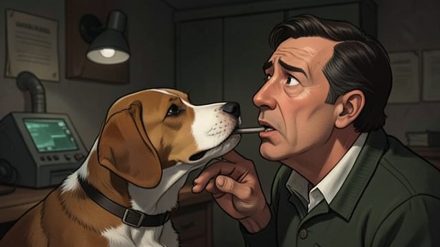 Max’s Warning from "A Dog's Journey". A Dangerous Scent An Odd Response Max signals the metallic odor on Trent’s breath, a behavior first mistaken for a prayer.