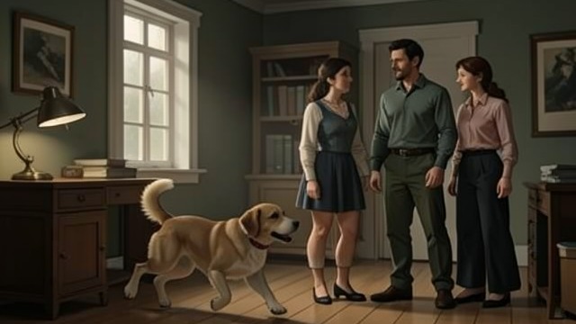 A Familiar Voice from "A Dog's Journey". A Visitor Arrives Recognition Toby hears Gloria call for her shoes and rushes into the room.