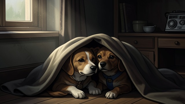 Two Puppies Together from "A Dog's Journey". A Shared Start Comfort in Company Molly and Rocky are left together after the rest of their litter is removed.