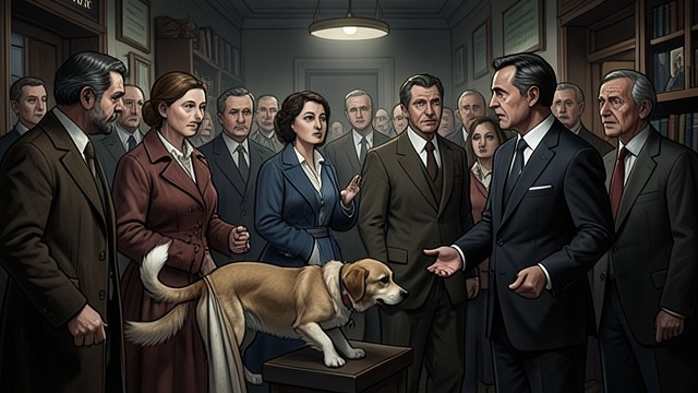 A Public Test from "A Dog's Journey". A Warning in Company Sheryl’s Signal Molly detects the scent on Sheryl and performs her trained response.