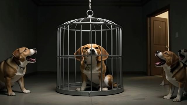 A Shelter Without CJ from "A Dog's Journey". Separation Confusion and Fear Molly is placed in a cage among barking dogs and cannot find CJ.