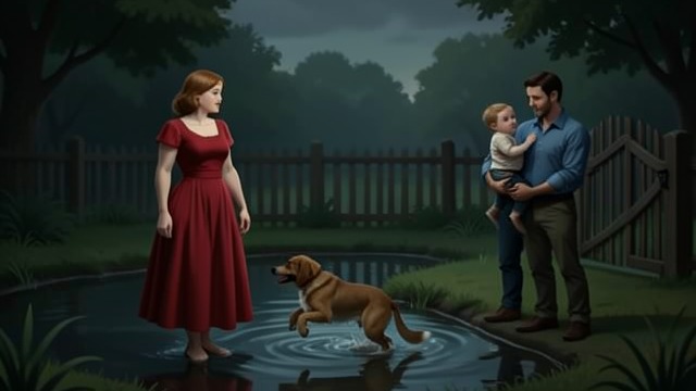 The Horse and the Pond from "A Dog's Journey". Protection at Home Two Dangers Buddy rescues Clarity from the pond and later drives himself between her and Troy.