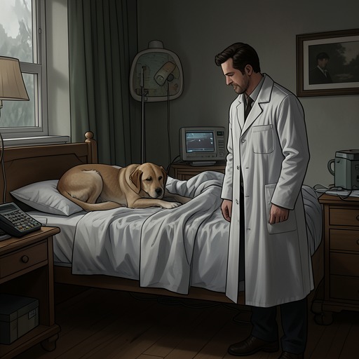 The Rescue of Toby’s Patients from "A Dog's Journey". Toby’s hospice work extends care to patients’ families, making his calm presence a shared resource rather than a private attachment.