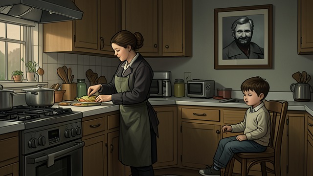 A Mother Keeps Waiting from "Say Nothing". Absence Enters the Household Everyday life bends around return Maria prepares food for Kevin and searches with her other children, unable to accept that he may…