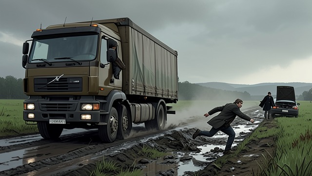 No Car at the Roadside from "Say Nothing". An Escape into Danger The plan slips Hughes cuts himself out of the mattress and jumps from the lorry after it leaves the camp.